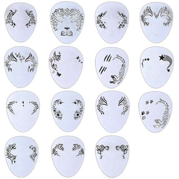 CCOCC 2026 New Stencils for Kids Personalized Creative Design Stencils for Painting Diy Graffiti Template Face Painting Kit Style for Art Projects Crafts Parties Educational Activities