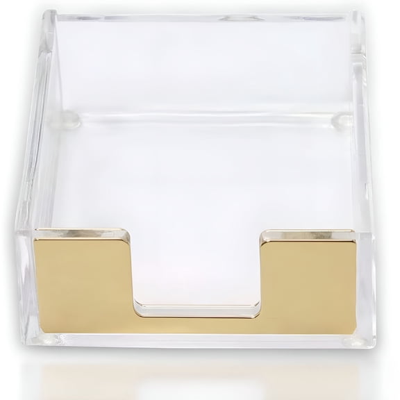 CCOCC 2026 New Sticky Note Holder Desk Organizer Decor for 3X3 Sticky Notes Memo (Gold), for Office, Home, Desk Organization, Note-Taking, Reminders, Workspace Decor.