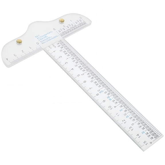 CCOCC 2026 New T-Square Professional Shape Ruler Academic T-Ruler Plastic Student Designing Scale T-Shaped for Drafting, Drawing, Designing, Architecture, Engineering, Art Projects, Classroom Use
