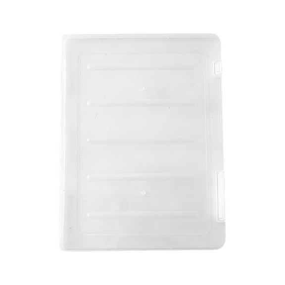 CCOCC 2026 New Transparent Storage Box Clear Plastic Document Paper Filing Case File Folder Organizer Slim File Box with Handles Desk Document File Organizer for Home Office Clear L