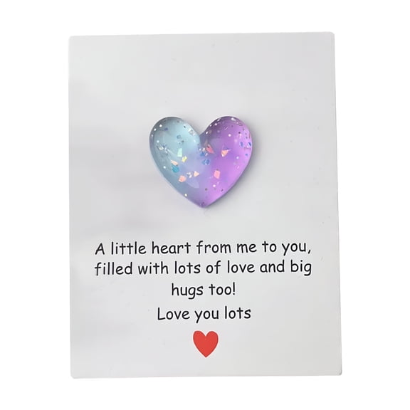 CCOCC 2026 New Valentine'S Day Gift Valentines Cards for Kids Valentine'S Day Cards with Heart-Shaped Gemstone Gradient Gift Exchange for Boys Girls Toddlers Class Classroom School Party Favor