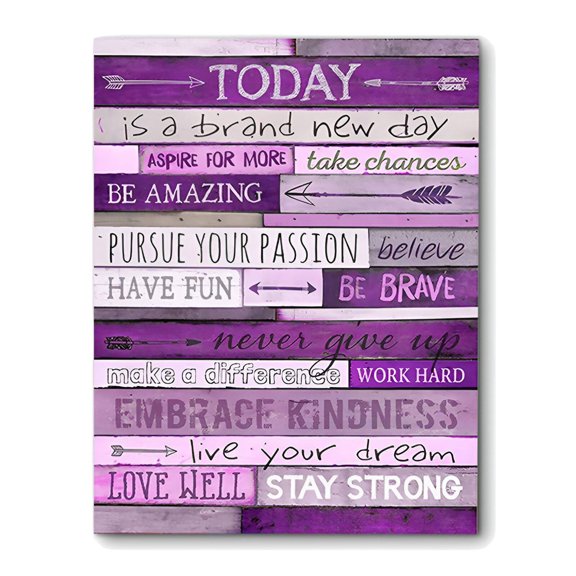 CCOCC 2026 New Wall Decor Living Room,Modern Rules Theme Design Home Decor Living Room,Giving the Space Wall Art Bedroom,For Office,Study,Hallway,Purple,20*30Cm
