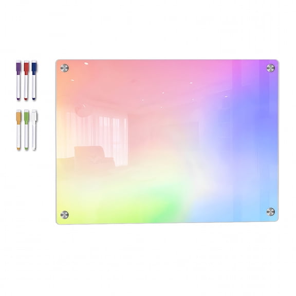 CCOCC 2026 New Weekly Planner Board Meal Planning Board Magnetic Acrylic Calendar Set Colorful Dry Erase Family Monthly Weekly Planning Schedule with 6 Colored Markers