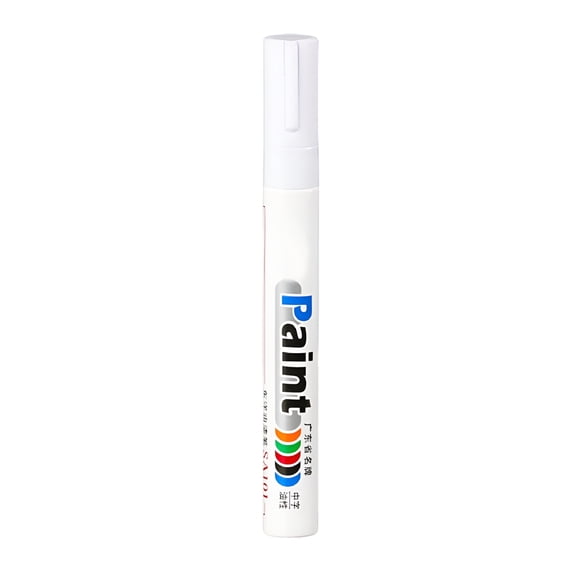 CCOCC 2026 New White Permanent Paint Pens Markers - 1 Pack Oil Based Quick Dry Waterproof Markers for Tire,Rubber,Wood,Rocks,Metal,Canvas,Plastic,Dark Surface,Craft Art Supplies,Medium Point (White)