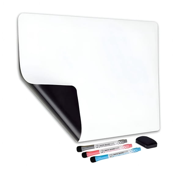 CCOCC 2026 New Whiteboard-Sheet Fridge Message Board for Kitchen Refrigerator Reminder for Notes, Grocery Lists, Appointments, Family Messages, Meal Planning