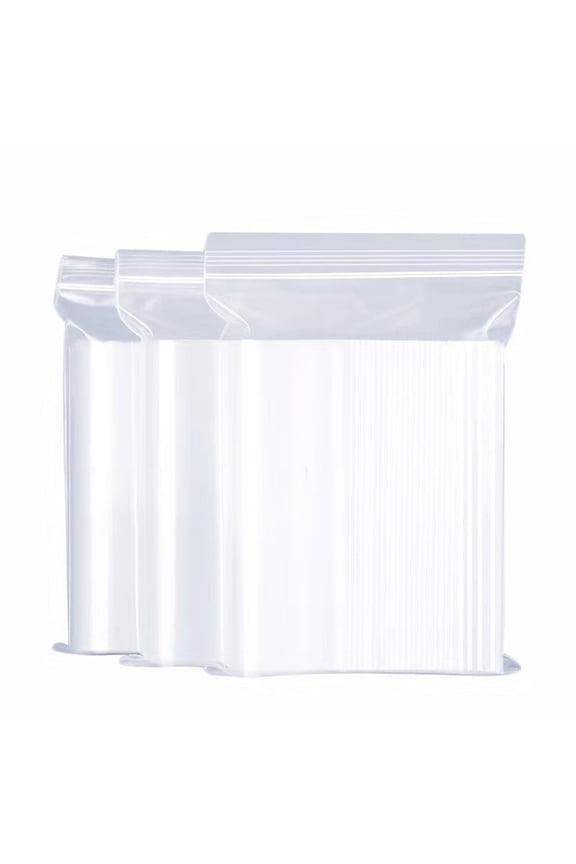 20Pcs 13"X15"Thick 5 Mil Large Clear Zip Poly Bags Plastic Reclosable Zip Seal Lock Bags Heavy-Duty 2 Gallon Clothing T-Shirts Shoes Toys Zipper Bag