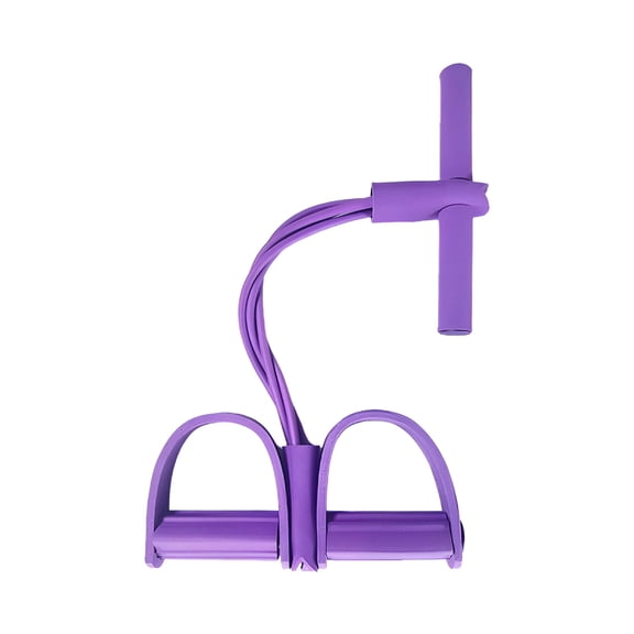 CCOCC 21 Fitness Resistance Bands-4 Tube Pedal Ankle Puller - Sit up Leg Stretch Rope Exercise Bands with Handles, Stretching Workout Fitness Bands for Arm Weights Exercise Equipment