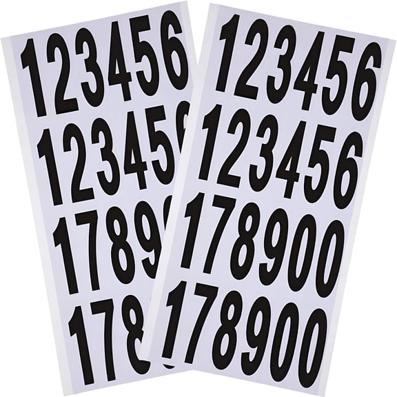 CCOCC 240Pcs 10 Sheets Self Adhesive Vinyl Numbers Stickers Waterproof Reflective Mailbox Numbers Decals for Window Door Address Business and Mailbox Signs,Indoor Or Outdoor
