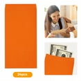 thumbnail image 1 of CCOCC 24Pcs Money Envelopes for Cash,3.5 x 6.5 in Small Envelopes for Payroll,Money Saving,Seeds,Small Items,Thick Paper Cash Envelopes,Orange, 1 of 7