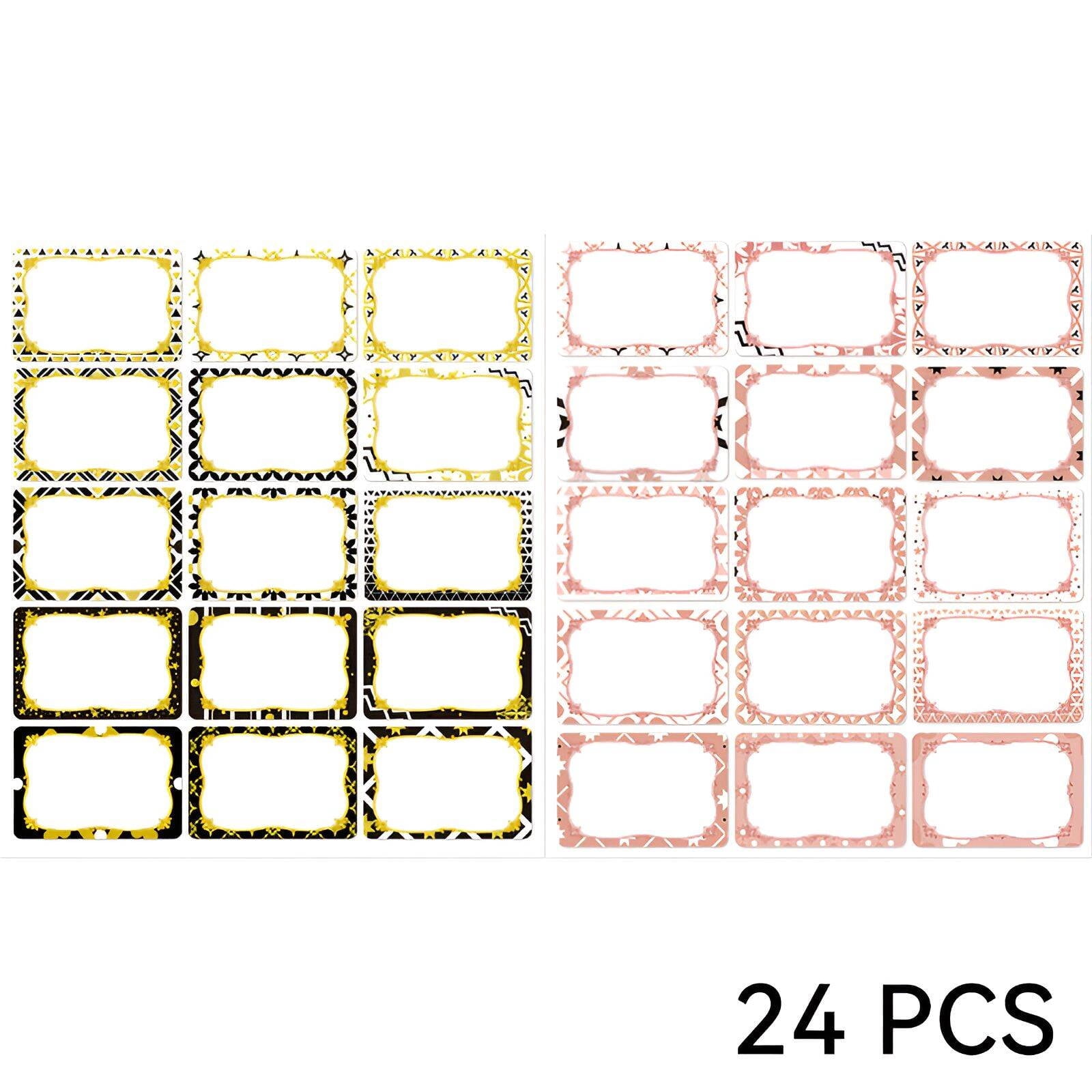 CCOCC 24Pcs Name Tags,Clear Labels Sticker Labels,Easy Identification ...