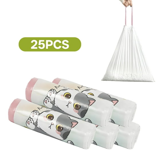 CCOCC 25Pcs Cat Litter Bags,9Gallonsturdy & Durable Litter Robot Bags,Small Business Office Bags Litter Box Liners,style6