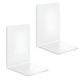 thumbnail image 1 of CCOCC 2Pairs Acrylic Book Stand,Strong Load-Bearing Book Ends,Holds Multiple Books Book End,White2, 1 of 4