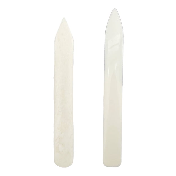 CCOCC 2Pcs Bone Folder, Natural Bone Scoring Tool for Bookbinding