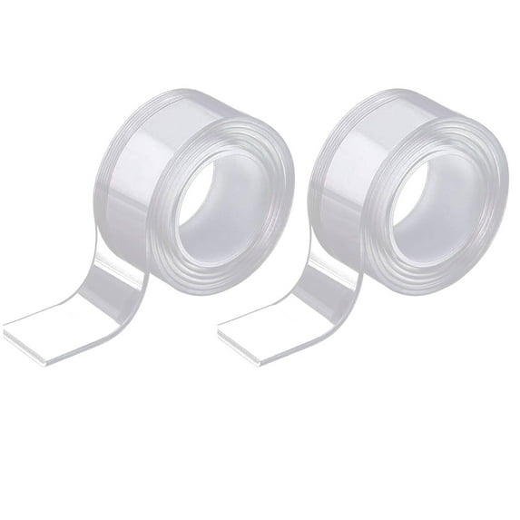 CCOCC 2Pcs Double Sided Tape,Convenient and No Traces Double Sided Tape Heavy Duty,High Adhesion Multifunctional Heavy Duty Double Sided Tape,White 4