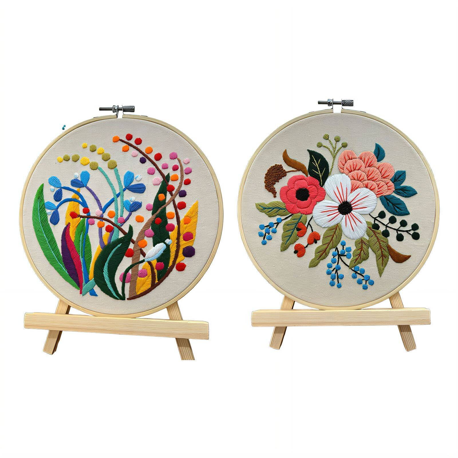 CCOCC 2Pcs Embroidery Kit,Rich Accessory Set Cross Stitch,Provides ...