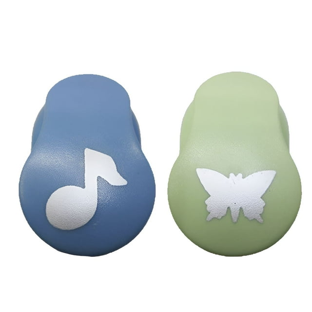 CCOCC 2Pcs Hole Punch,Diverse Motifs Imaginative Design Hole Puncher for Crafts,Light and Exquisite Compact Structure Single Hole Punch,Color Mixing1