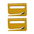 CCOCC 2Pcs Letter Opener,Sharp Edge Package Opener,Ruler Scale Mail ...