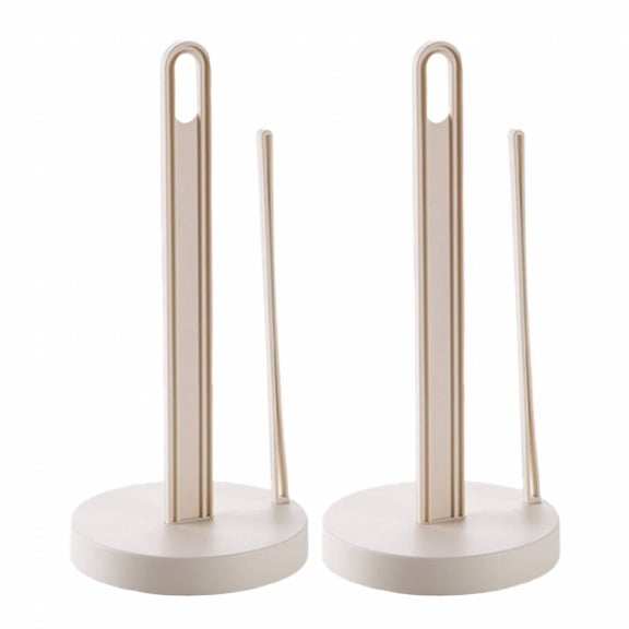 CCOCC 2Pcs Paper Towel Holder,Multi-Functional Use Paper Towel Dispenser,Premium Standard Material Paper Holder,Beige,One Size