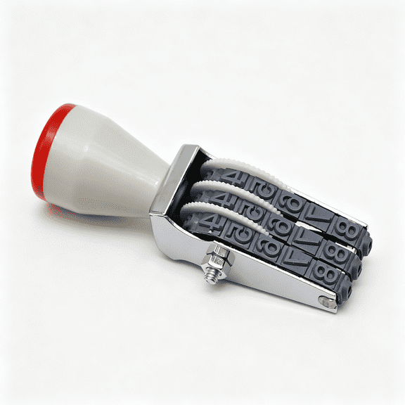 CCOCC 3 Digit Number Stamp,Adjustable Digit Rubber Changeable Number Stamp Numerical Multi- Functional Creative Price Tag Rotating Symbol Business Versatile Number Stamps 0-9