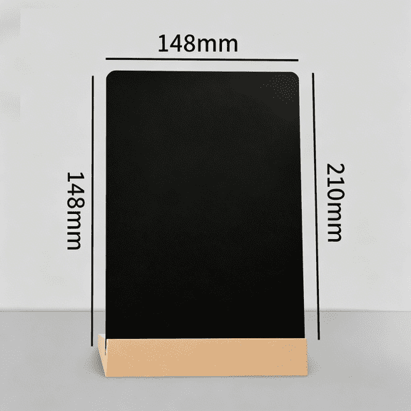 CCOCC 3 Pack Mini Chalkboard Signs with Stable Wood Base 3Mm Thick Double Sided Small Chalkboard Sign for Table Decoration Food Display Small Business Wedding Party, 5.1X7.9 Inches