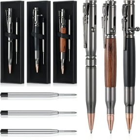 CCOCC 3 Sets Bolt Action Bullet Pen with Gift Box, Tactical Rifle Writing Instrument, Mens EDC Gear for Veterans & Hunters