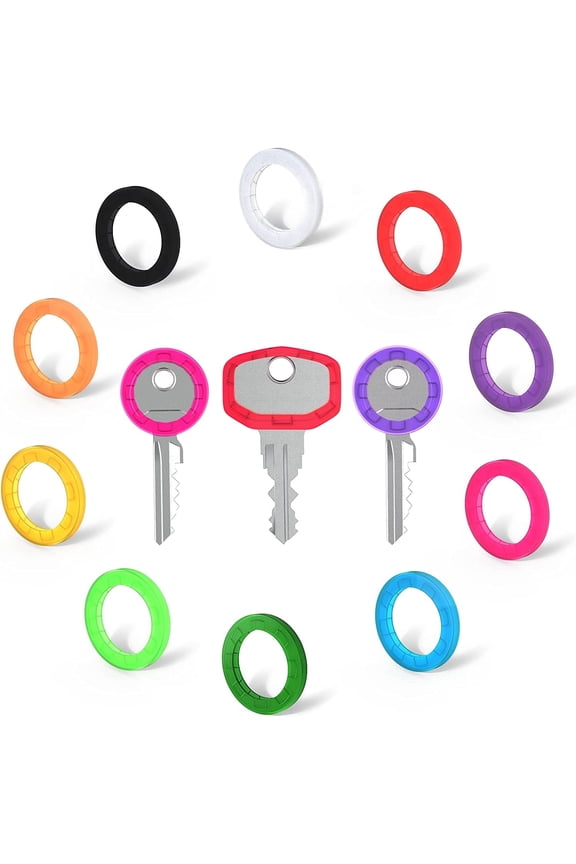 32 Pcs Key Cover,Multi-Color Silicone Key Caps,Easy Identification Key Covers Caps