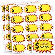 CCOCC 300 Pcs Removable Garage Sale Stickers,Adhesive Waterproof Yard Sale Price Stickers with Large Space to Write Pricing2"X3",Sticky Price Tags Rummage Sale Stickers for Retail