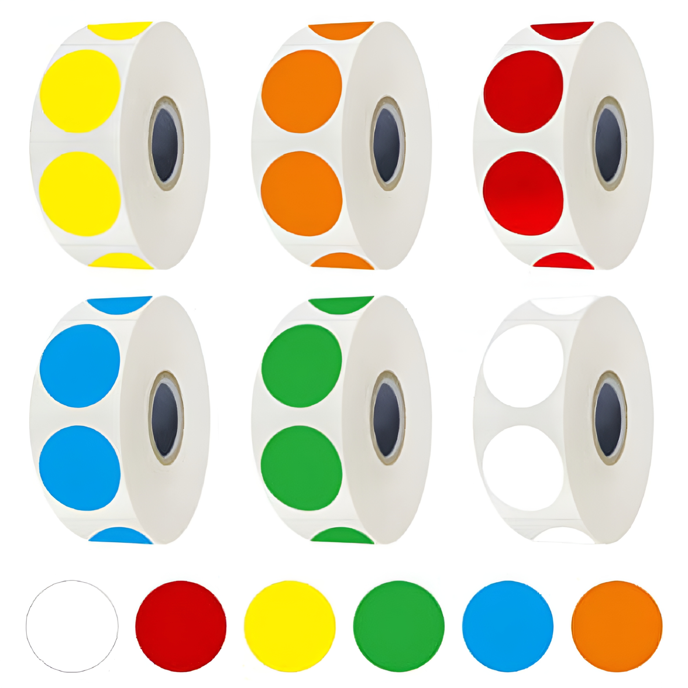 CCOCC 3000 PCS Round Color Coding Labels,Colorful Circle Dot Stickers ...