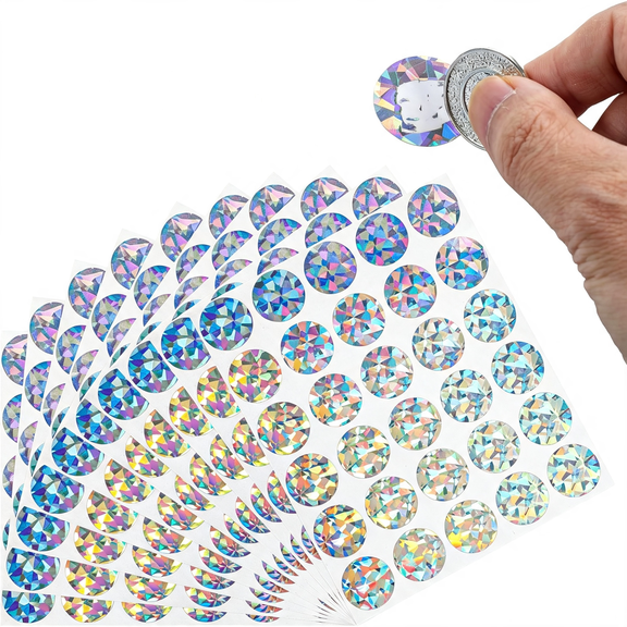 Sticker For Raffle Lottery Scratch Cards
