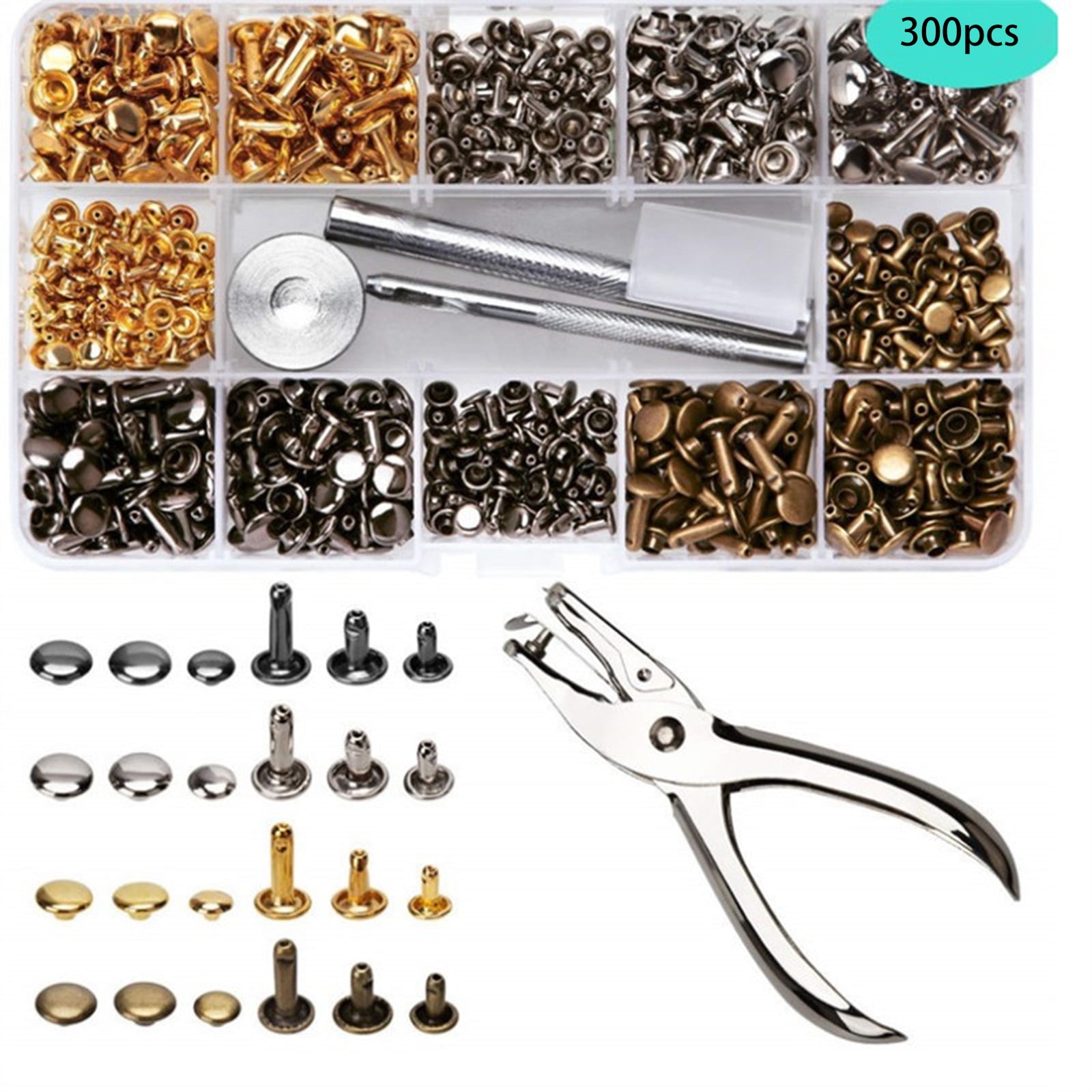 CCOCC 300pcs Rivets,Durable Material Rivnut Tool,Stylish Design Rivet ...