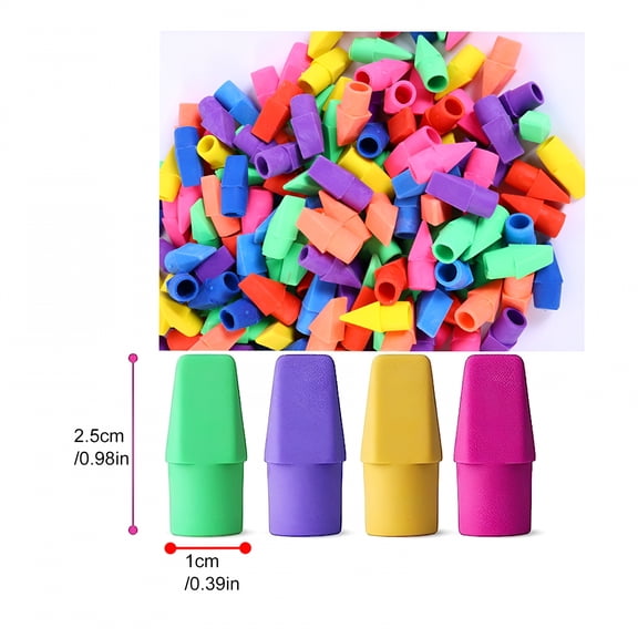 CCOCC 30Pack Pencil Erasers,Pencil Top Erasers,Cap Erasers,Eraser Tops,Pencil Eraser Toppers,Studying Supplies For Teachers,7 Colors