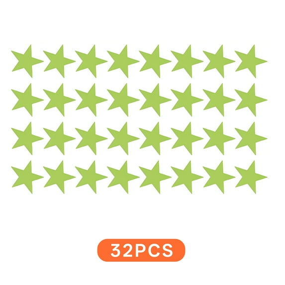 CCOCC 32Pcs Glow in the Dark Stars,Waterproof Pvc Build Ceiling Stars Glow in the Dark,Long Lasting Glow Decor for Bedroom,0