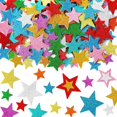 CCOCC 350Pcs Colorful Glitter Star Foam Stickers for Kids Party Crafts ...
