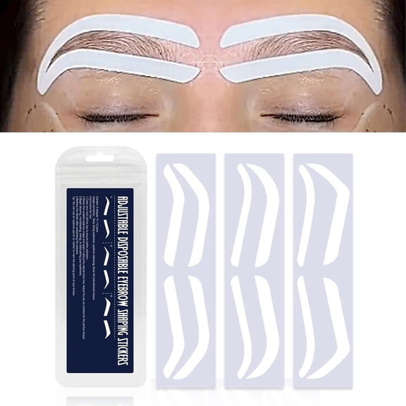 CCOCC 36Pairs Airbrush Eyebrow Shaping Stickers Stencils Shape Tape Disposable|Adhesive Microblading Stamp Brow Mapping Guide Semipermanent Auxiliary Air Brush Templates