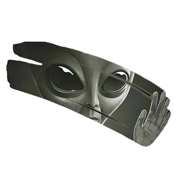 CCOCC 3D Alien Car Window Sticker, PVC Vinyl Auto Racing Decal, Waterproof Exterior Decoration for Trucks and Vehicles