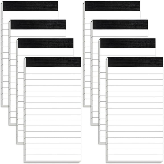 CCOCC 3x5 Lined Note Pads, 8 Pack Mini Pocket Notebooks
