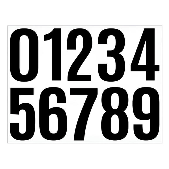 CCOCC 4 Inches Digital Sticker, Reflective Mailbox Numbers for Outside, 0-9 Reflective Number Stickers, Waterproof Strong Self Adhesive for Mailbox Address Trash Bin Hard Hat