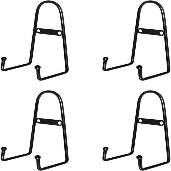 XIBUFE 4 Pack Wall Mount Plate Display Stands, 6" Easel Holder for Plates & Frames