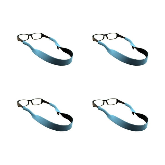 CCOCC 4 Pcs Glasses Strap,Adjustable Glasses Chain,Non-Slip Sports Ready Strap Sunglasses Strap,Blue