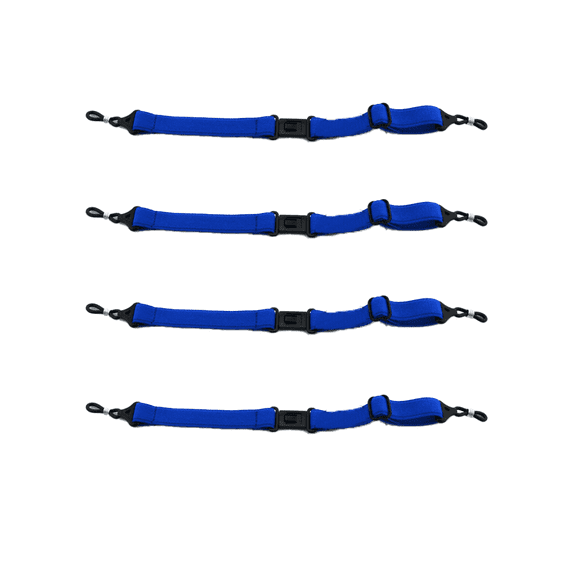CCOCC 4 Pcs Glasses Strap,Adjustable Length Glasses Chain,Perfect Fit Both Kids and Adults Eyeglass Chains for Women,Blue