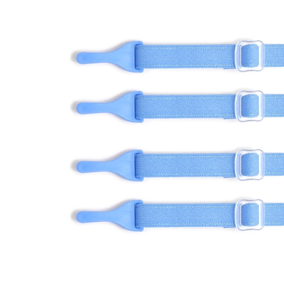HBMYN 4 Pcs Elastic Adjustable Glasses Strap,Clip-On for Kids,Blue