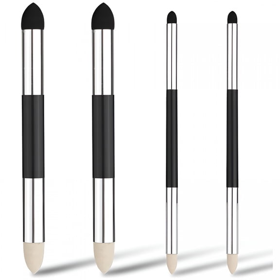CCOCC 4 Pcs Oil Pastel Blending Tools for Drawing, Dual Tip Oil Pastel Sponge Brush Reusable Washable Sketch Rubbing Blending Art Sponges Stumps for Artist Sketch Drawing Lightening&Highlight