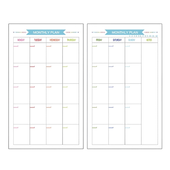 CCOCC 40 Sheets A6 Paper Planner Refills, 6-Hole Lined Loose Leaf Inserts for A6 Ring Binder, Traveler Notebook