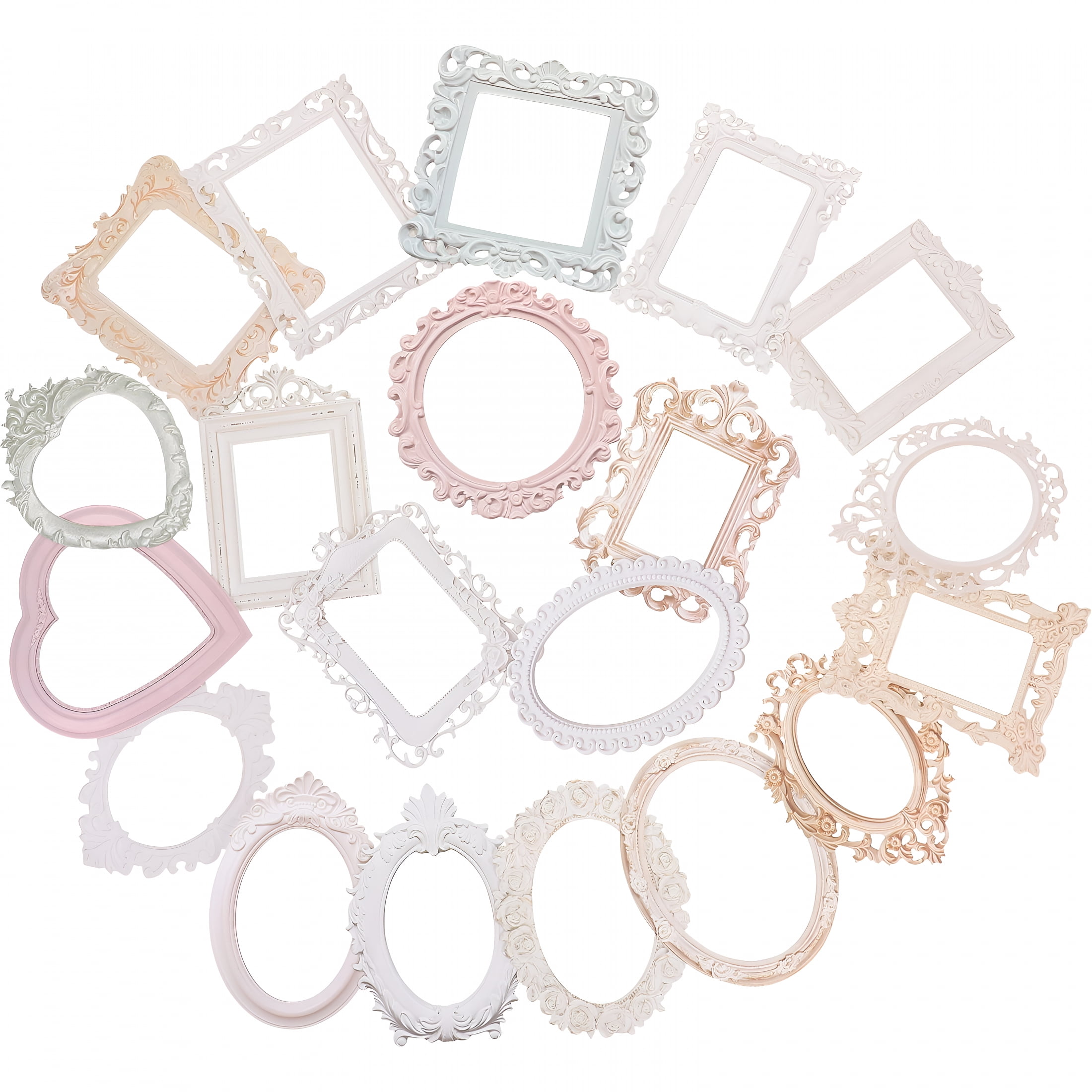 CCOCC 40 Sheets Base Material Paper Picture Frames Stickers for ...