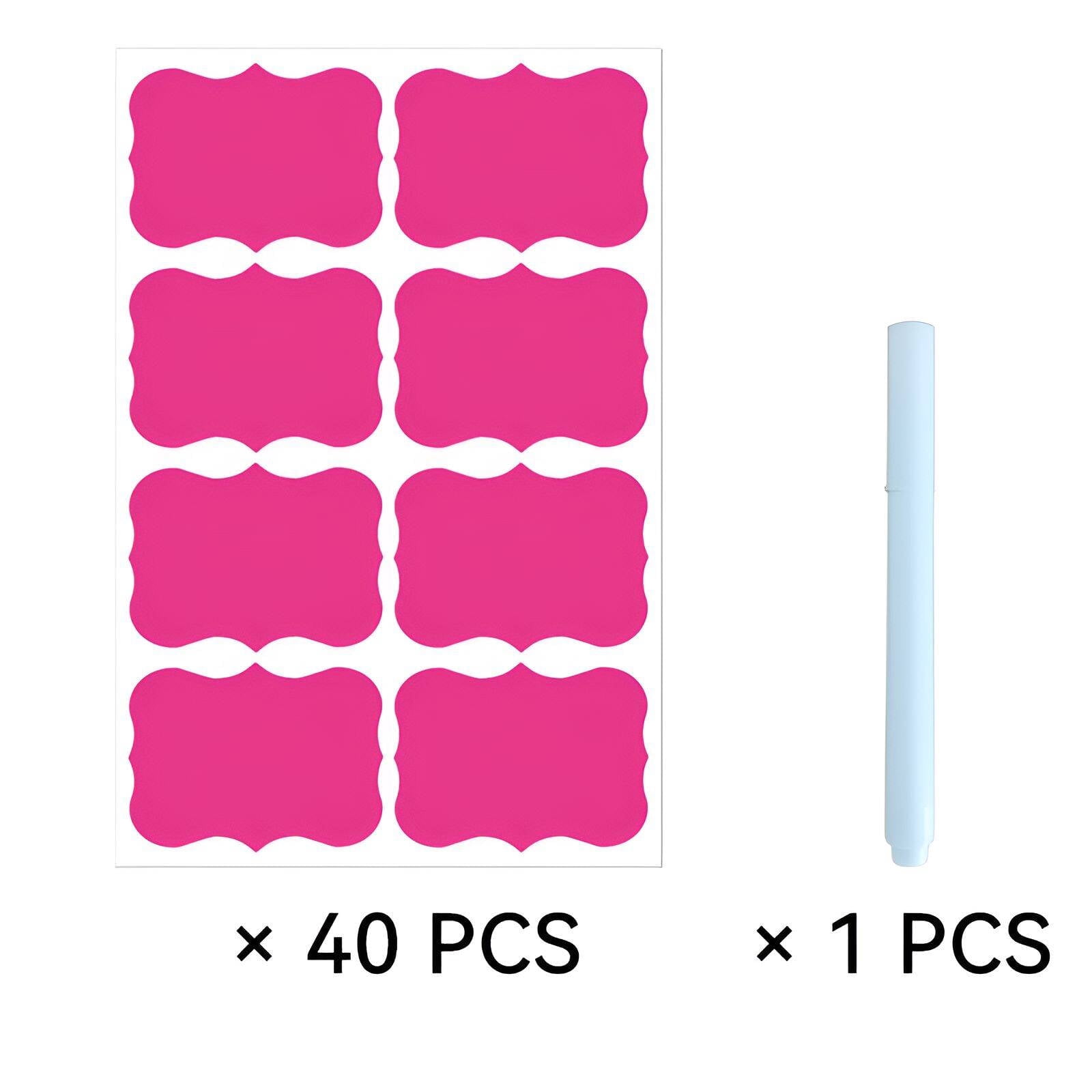 Writing Tags CCOCC 41Pcs Name Tags,Writable Surface Sticker Labels,Reusable Writing ...