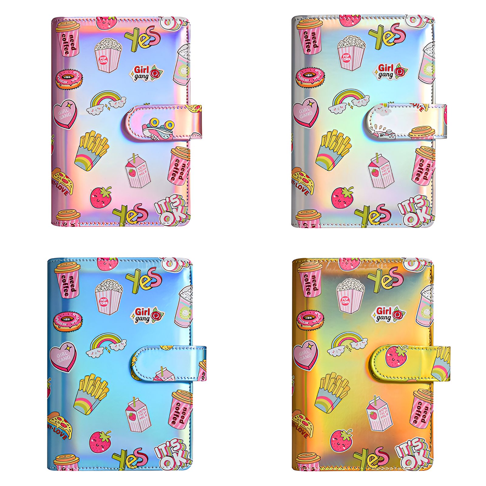 CCOCC 4Pcs Budget Binder,Touch-Button Closure User-Friendly Structure ...