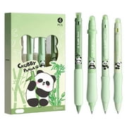 CCOCC 4Pcs Cartoon Erasable Press Gel Pen One-Click Design Colored Pens for Note Taking Easy Operation Ink Pens for Writing Style 1