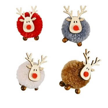 CCOCC 4Pcs Christmas Decorations,Soft Felt Christmas Ornament,Whimsical Pop Christmas Ornament Design