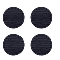 thumbnail image 1 of CCOCC 4Pcs Coasters,Heat-Resistant and Non-Slip Drink Coasters,Wide Temperature Range Silicone Coasters,Black, 1 of 5