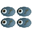 thumbnail image 1 of CCOCC 4Pcs Coasters,Waterproof and Oil-Resistant Dish Mat,Modern PVC Material Coasters Set of 4,Blue, 1 of 6